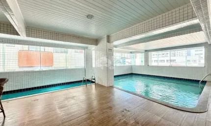 Apartamento a venda na praia grande, bairro aviação, 1 suite, varanda gourmet e 1 vaga