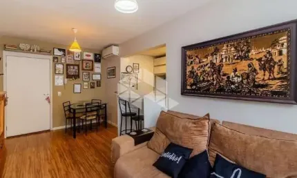 Apartamento á venda com 02 dormitórios / quartos com 01 suíte e 01 vaga na estrada joão salomoni no bairro vila nova em porto alegre / rs.