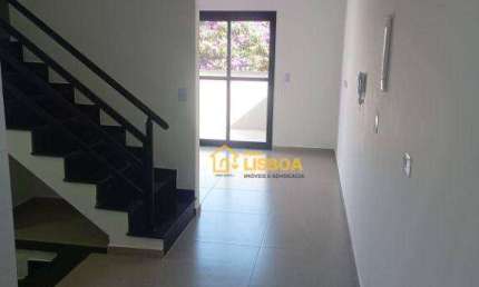 Cobertura TRIPLEX com 2 dormitórios à venda, 117 m² por R$ 487.000 - Vila Linda - Santo André/SP