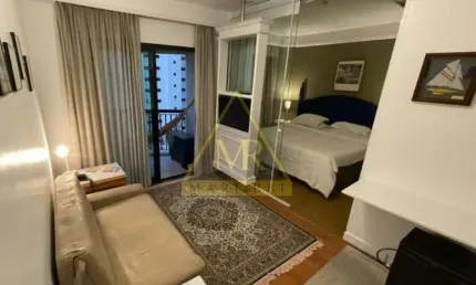 Flat com 1 quarto para alugar na Avenida Jandira, 501, Indianópolis, São Paulo