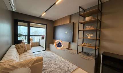 Apartamento novo - quadra praia - José menino - semi mobiliado