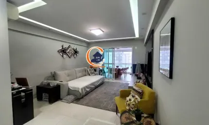 Apartamento em edifício alto padrão - quadra praia - aparecida  santos - 2 suítes - 2 vagas