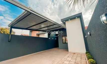 Casa semimobiliada para locação, com 1 suíte + 2 quartos, à 3 quadras da av. min. cirne lima, jd. coopagro - toledo/pr