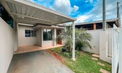 Casa para locação à 1 quadra da av. min. cirne lima, com 2 quartos e sobra de terreno, jd. coopagro - toledo - pr