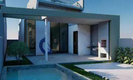 Casa 3 qts, vista mar, piscina, churrasqueira, varanda gourmet e solarium