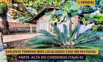 Terreno à venda, 360 m² por R$ 640.000,00 - Cordeiros - Itajaí/SC
