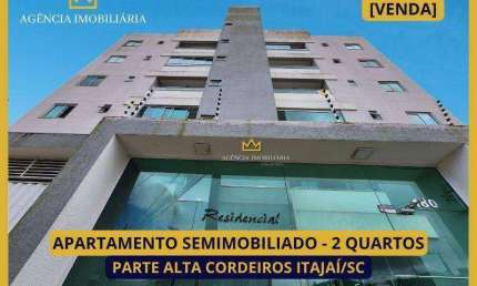 APARTAMENTO SEMIMOBILIADO 2 QUARTOS PARTE ALTA CORDEIROS ITAJAÍ
