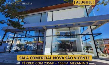 ALUGUEL SALA COMERCIAL NOVA MELHOR LOCALIZAÇÃO BAIRRO SÃO VICENTE ITAJAÍ