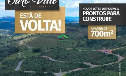 Terreno em condomínio fechado à venda no Santo Antônio do Leite, Ouro Preto 