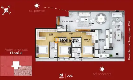 Apartamento 3 dormitórios à venda Nossa Senhora das Dores Santa Maria/RS