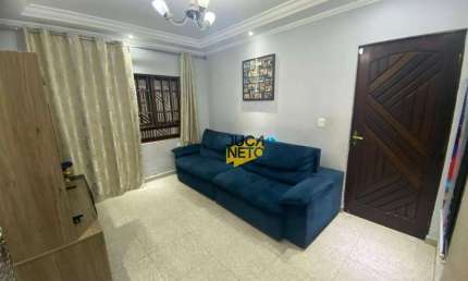 Sobrado com 3 dormitórios à venda, 220 m² por R$ 850.000 - Parque São Vicente - Mauá/SP