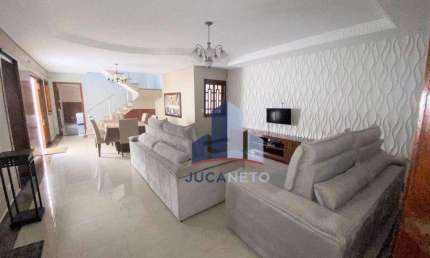 Sobrado com 3 dormitórios para alugar, 313 m² por R$ 10.446,35/mês - Matriz - Mauá/SP