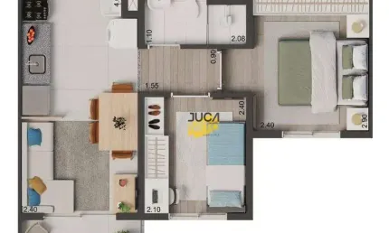 Apartamento com 2 dormitórios à venda, 34 m² por r$ 276.338,00 - vila nair - são paulo/sp