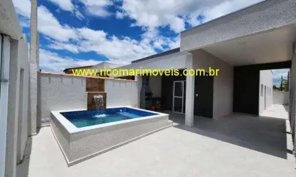 Casa para venda em itanha?m, gaivota, 3 dormitórios, 1 suíte, 1 banheiro, 2 vagas