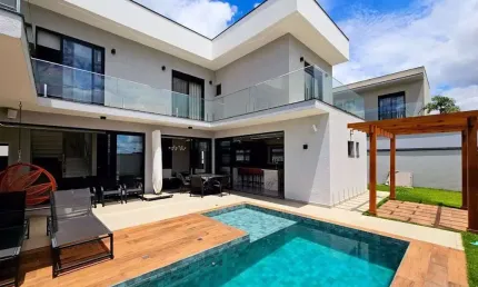 Sobrado com 3 dormitórios à venda, 315 m² por r$ 3.700.000,00 - residencial parque dos alecrins - campinas/sp