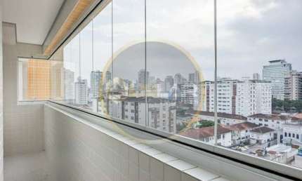 Apartamento com 2 quartos para alugar no Boqueirão, Santos 