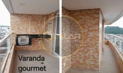 Apartamento de 2 dorms , sala p 2 ambs com varanda gourmet