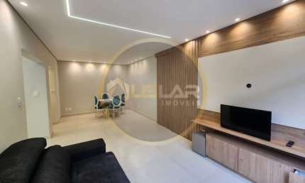 Apartamento de 2 dorms na ponta da praia com garagem fechada