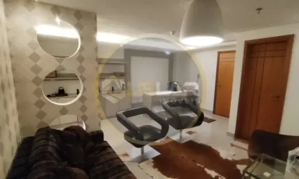 Sala comercial mobiliada, locação, andar alto com vista