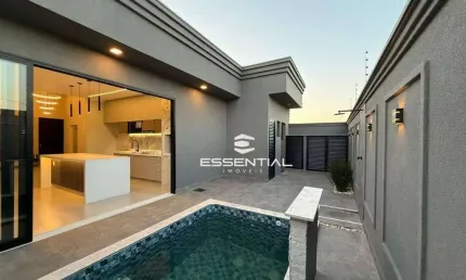 Casa com 3 dormitórios e Piscina à venda, 127 m² por R$ 680.000 no Bairro Eville em Bady Bassitt/SP
