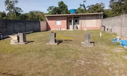 À venda - terreno c/ edícula no balneário recanto do sol -  caraguatatuba/sp
