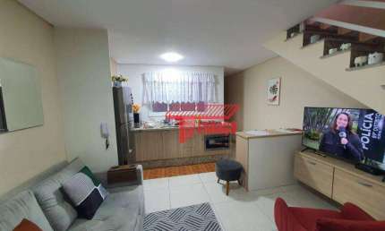 Cobertura com 2 dormitórios à venda, 52 m²  - Vila Pires - Santo André/SP