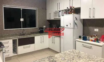 Sobrado com 3 dormitórios à venda, 190 m² por R$ 872.340,57 - Vila Tibiriçá - Santo André/SP