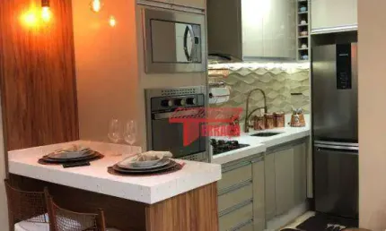 Apartamento com 2 dormitórios à venda, 53 m² por R$ 340.000,00 - Jardim Las Vegas - Santo André/SP