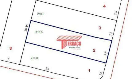 Terreno à venda, 210 m² por R$ 590.000,00 - Vila Alzira - Santo André/SP