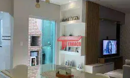 Apartamento com 3 dormitórios à venda, 90 m² - Campestre - Santo André/SP