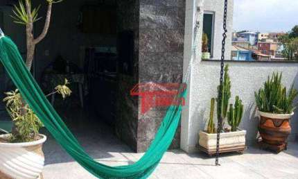 Cobertura com 1 dormitório à venda, 76 m²  - Vila Helena - Santo André/SP