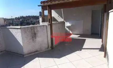 Cobertura com 2 dormitórios à venda, 38 m²  - vila junqueira - santo andré/sp