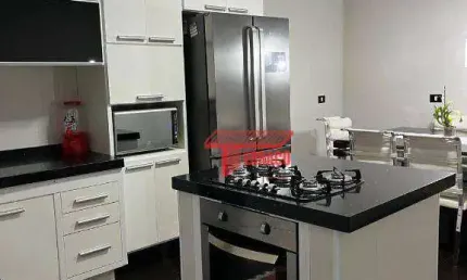 Sobrado com 3 dormitórios à venda, 200 m² - jardim ocara - santo andré/sp