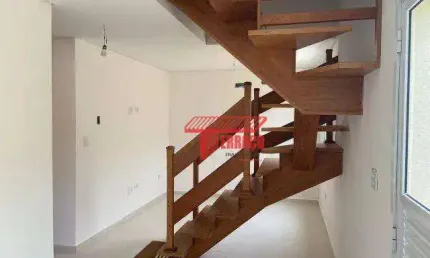 Apartamento triplex com 2 dormitórios à venda, 80 m² por r$ 403.000,00 - vila américa - santo andré/sp