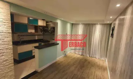 Apartamento com 2 dormitórios à venda, 59 m² - Parque São Vicente - Mauá/SP