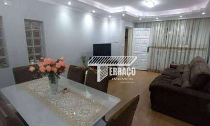 Sobrado com 3 dormitórios à venda, 197 m² por R$ 790.000,00 - Vila Scarpelli - Santo André/SP