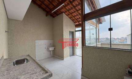Cobertura com 2 dormitórios, 64 m² - venda ou aluguel - Jardim do Estádio - Santo André/SP