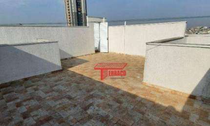 Cobertura com 2 dormitórios para alugar, 36 m² por R$ 1.955,02/mês - Vila Tibiriçá - Santo André/SP