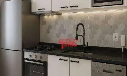 Apartamento com 2 dormitórios à venda, 56 m²  - parque novo oratório - santo andré/sp