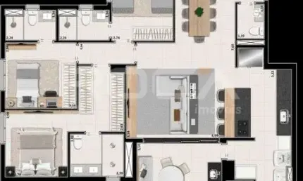 Venda de Apartamentos / Padrão na cidade de Ribeirão Preto