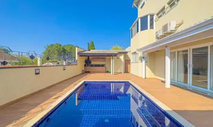 Casa em condomínio fechado com 4 quartos à venda na alameda chibarás, 52, alphaville, santana de parnaíba por r$ 2.800.000