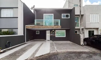 Sobrado com 3 dormitórios à venda, 138 m² por r$ 748.000 - cachoeira - curitiba/pr