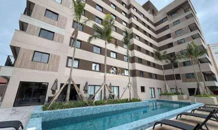 Apartamento com 1 dormitório para alugar, 20 m² por r$ 2.250/mês - novo mundo - curitiba/pr