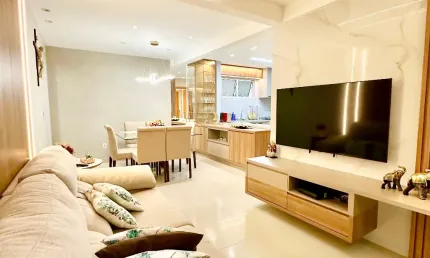 Apartamento reformado e mobiliado no condomínio torres di maria- neopolis- natal