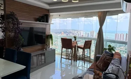 Vendo apartamento reformado e mobiliado no condomínio clube estrela do atlântico - vista mar em ponta negra - natal rn