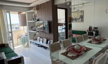 Apartamento mobiliado e reformado no condomínio spazzio ponta negra- próximo da engenheiro roberto freire, natal rn
