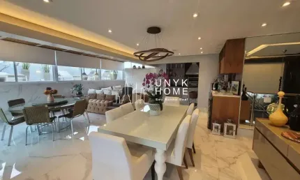 Cobertura duplex , mobiliada , 5 dormitórios Gourmet .