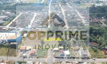 LINDA ÁREA COM 8 MIL METROS QUADRADOS NO BAIRRO ITINGA ARAQUARI SC