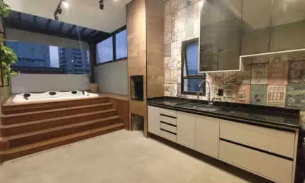 Penthouse com 3 dorms, Pompéia, Santos - R$ 1.84 mi, Cod: 3002175