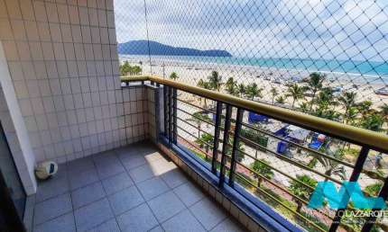 Frente mar ! 3 quartos, 2 vagas, piscina na Guilhermina em Praia Grande